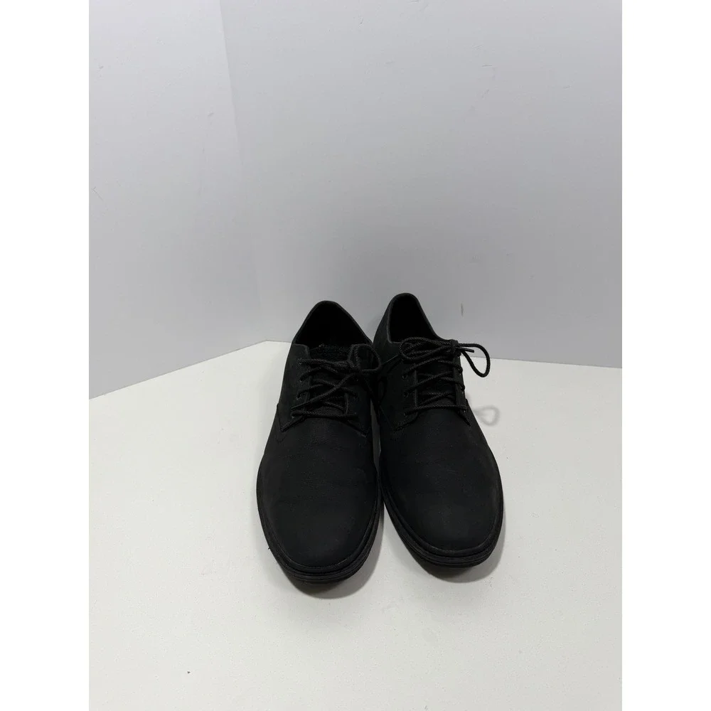 Timberland Swayer lane Mens 11.5 Black nubuck Waterproof Oxford Shoes A1QCZ shoe